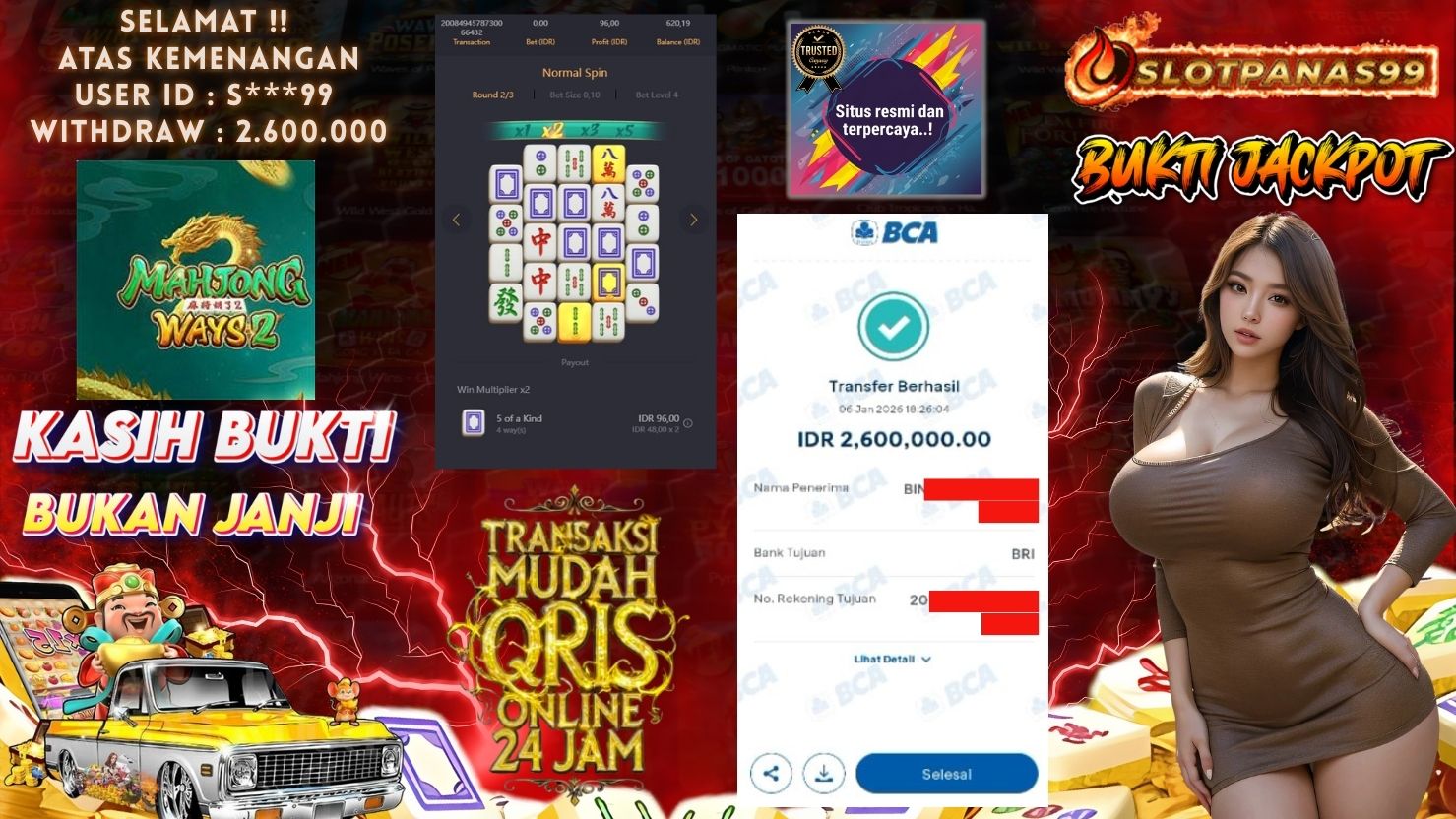 SLOTPANAS99 JACKPOT SLOT MAHJONG WAYS 2